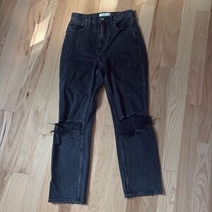 Abercrombie ankle straight jeans